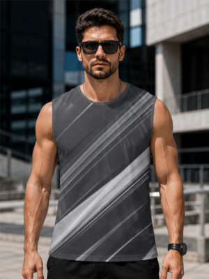 MAAKO Shadow Velocity AOP Men's Sleeveless T-Shirt