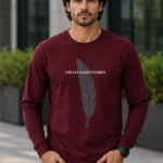 Create Good Stories Premium Full Sleeve T-Shirt - Maroon