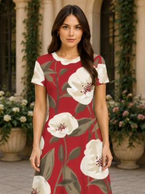 Female AOP A Line Dress