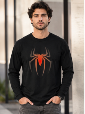 Shadow Spider Graphic Full Sleeve T-Shirt – Premium Cotton Hero Edition