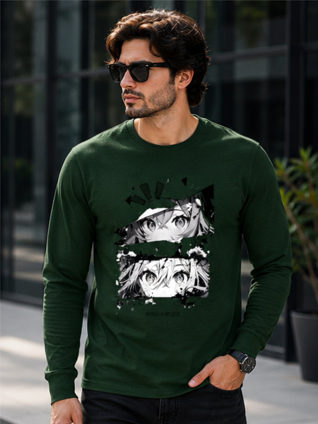 Anime Vision Graphic Full Sleeve T-Shirt – Premium Cotton Streetwear Edition - Image 6