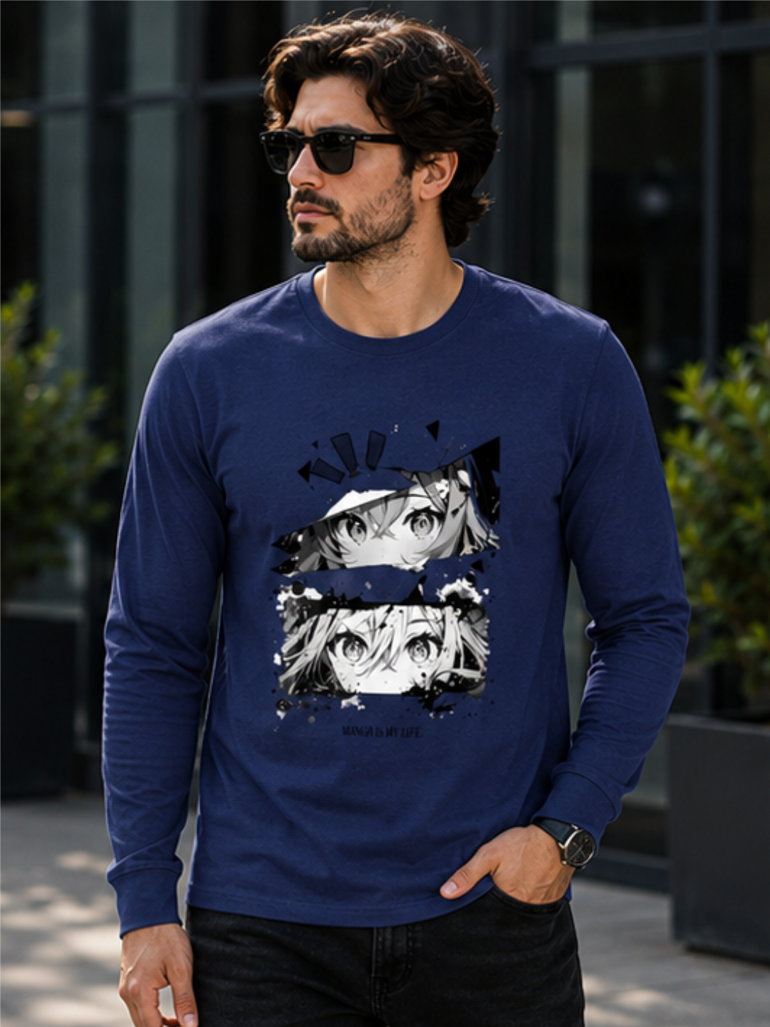 Anime Vision Graphic Full Sleeve T-Shirt – Premium Cotton Streetwear Edition - Image 4
