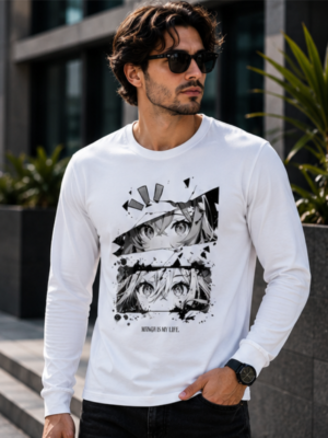 Anime Vision Graphic Full Sleeve T-Shirt – Premium Cotton Streetwear Edition