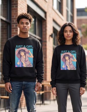 Just A Girl Premium Unisex Sweatshirt