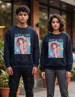 Just A Girl Premium Unisex Sweatshirt