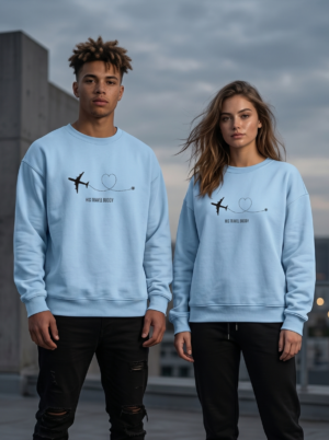 His Travel Buddy Premium Unisex Sweatshirt