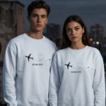 His Travel Buddy Premium Unisex Sweatshirt - White
