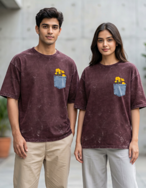 Urban Bloom Acid Wash Oversized Tee