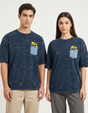Urban Bloom Acid Wash Oversized Tee