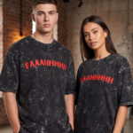 Urban Rebel Acid Wash Oversized Tee - Black