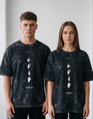 Lost In You Acid Wash Oversized Tee