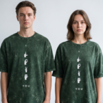 Lost In You Acid Wash Oversized Tee - Bottle Green