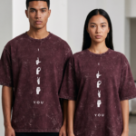 Lost In You Acid Wash Oversized Tee - Maroon