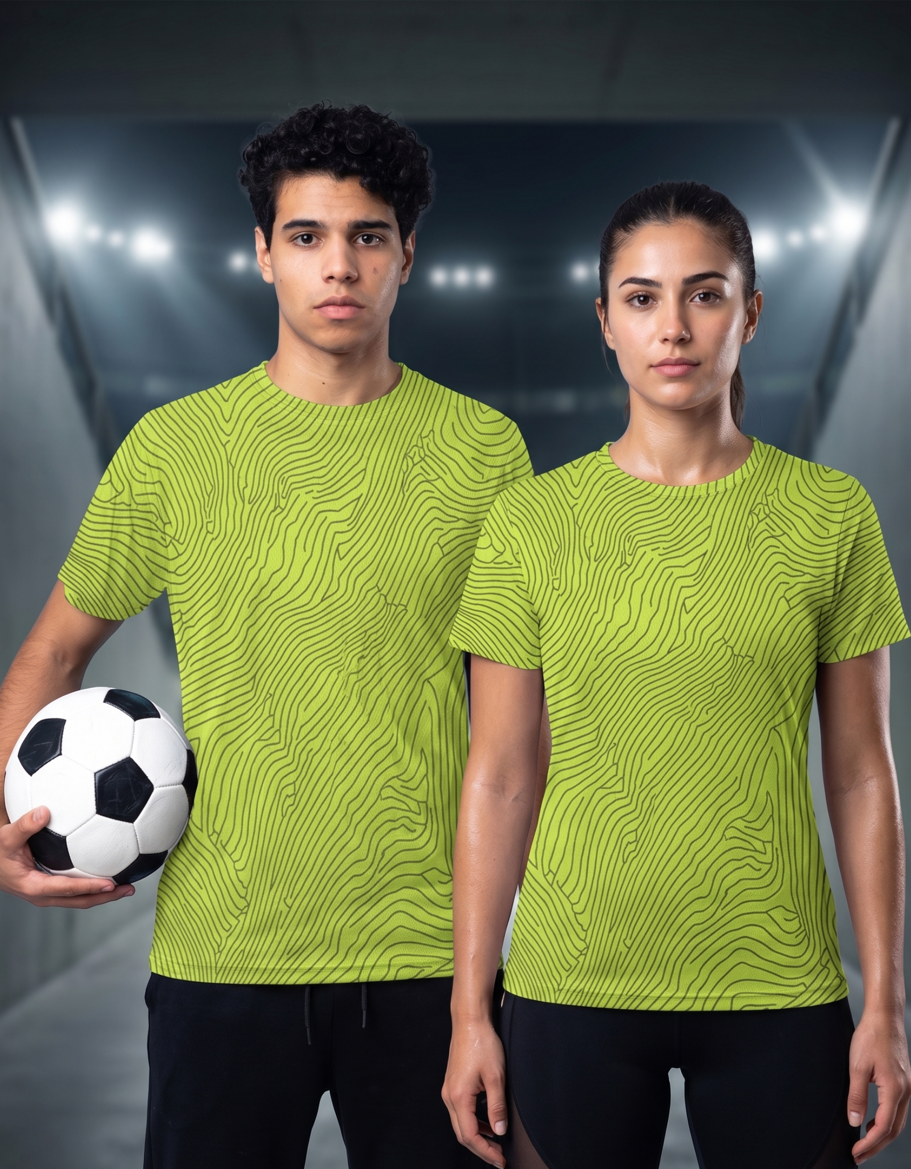 Volt Line Premium Unisex AOP Sports T-Shirt