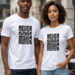 Never Stop Moving Premium Unisex Sports T-Shirt - White