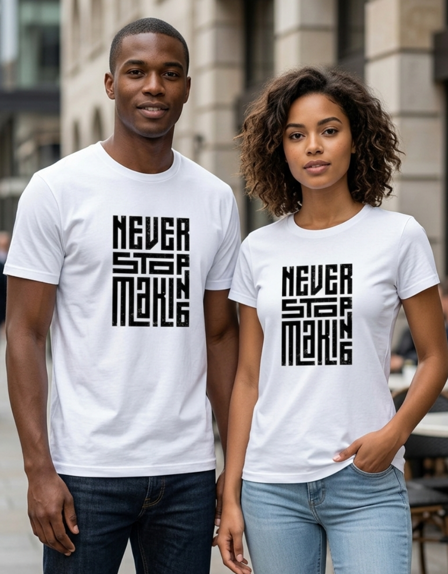 Never Stop Moving Premium Unisex Sports T-Shirt - Image 2