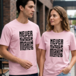 Never Stop Moving Premium Unisex Sports T-Shirt - Light Baby Pink
