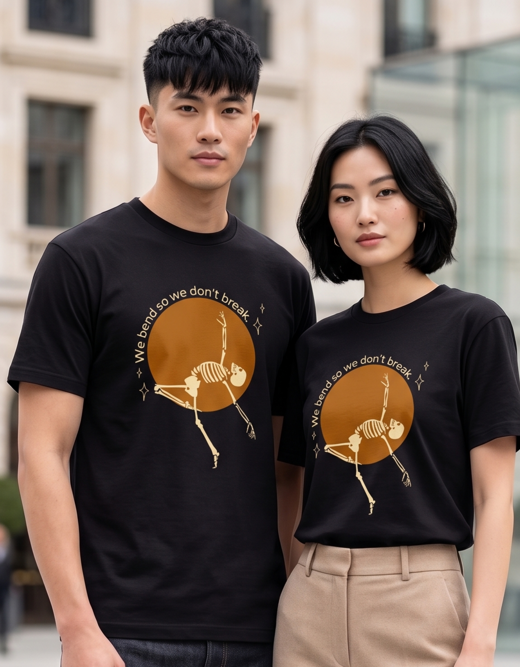 We Bend Don't Break Premium Unisex Stretch T-Shirt