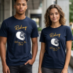 Riding Spirit Premium Unisex Stretch T-Shirt - Navy Blue