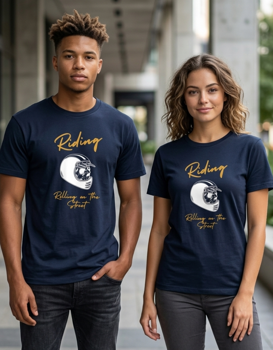 Riding Spirit Premium Unisex Stretch T-Shirt - Image 3