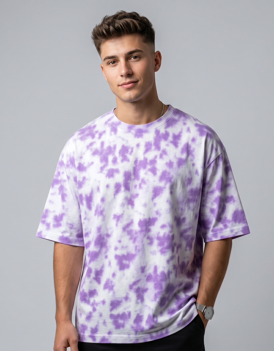 Lavender Haze Tie-Dye Oversized T-Shirt