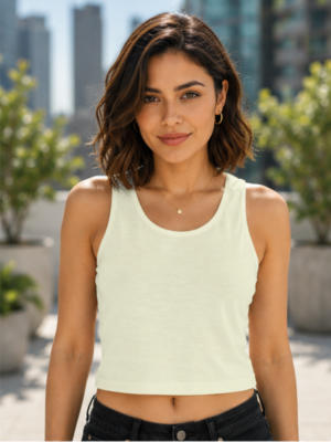 Women’s Essential Crop Tank Top – Stylish Minimal Fashion Wear