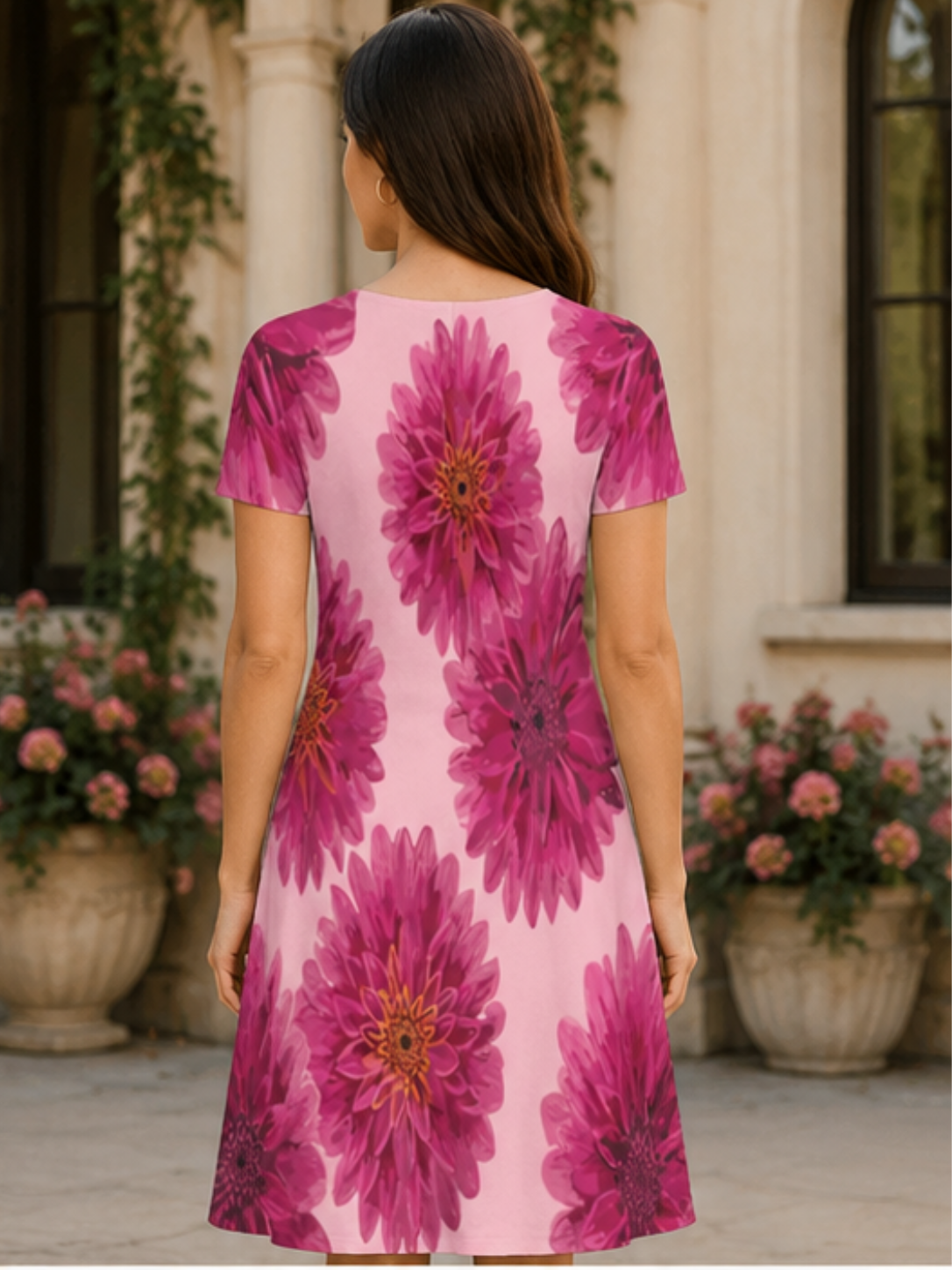 Female AOP A Line Dress - Image 2