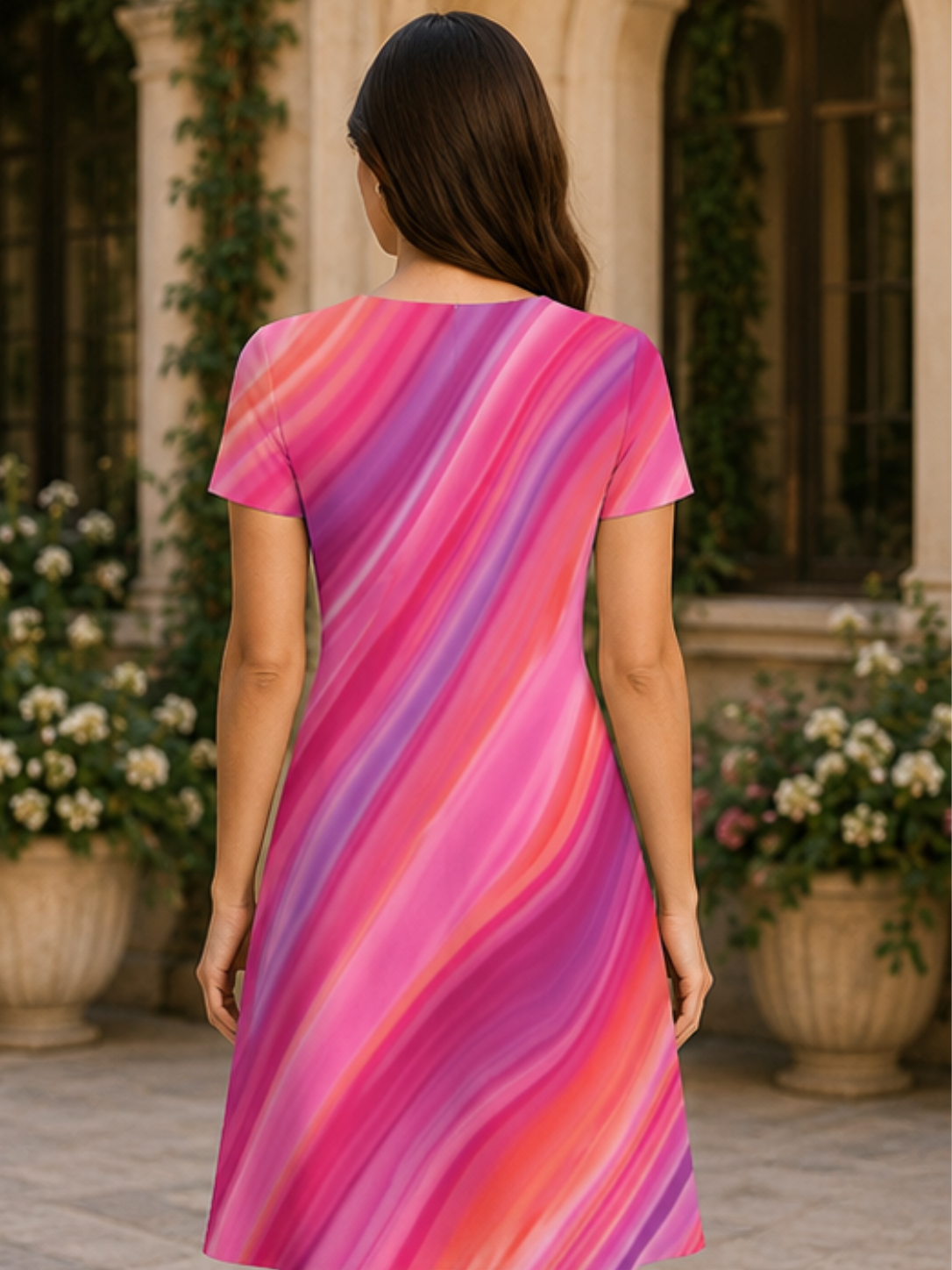 Female AOP A Line Dress - Image 2