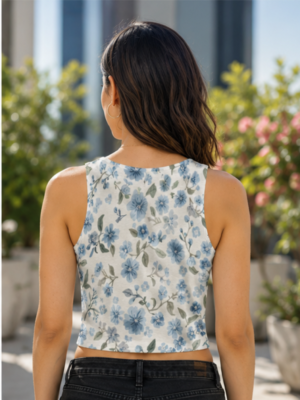 Modern Mustard Crop Top – Chic Everyday Sleeveless Tank Outfit