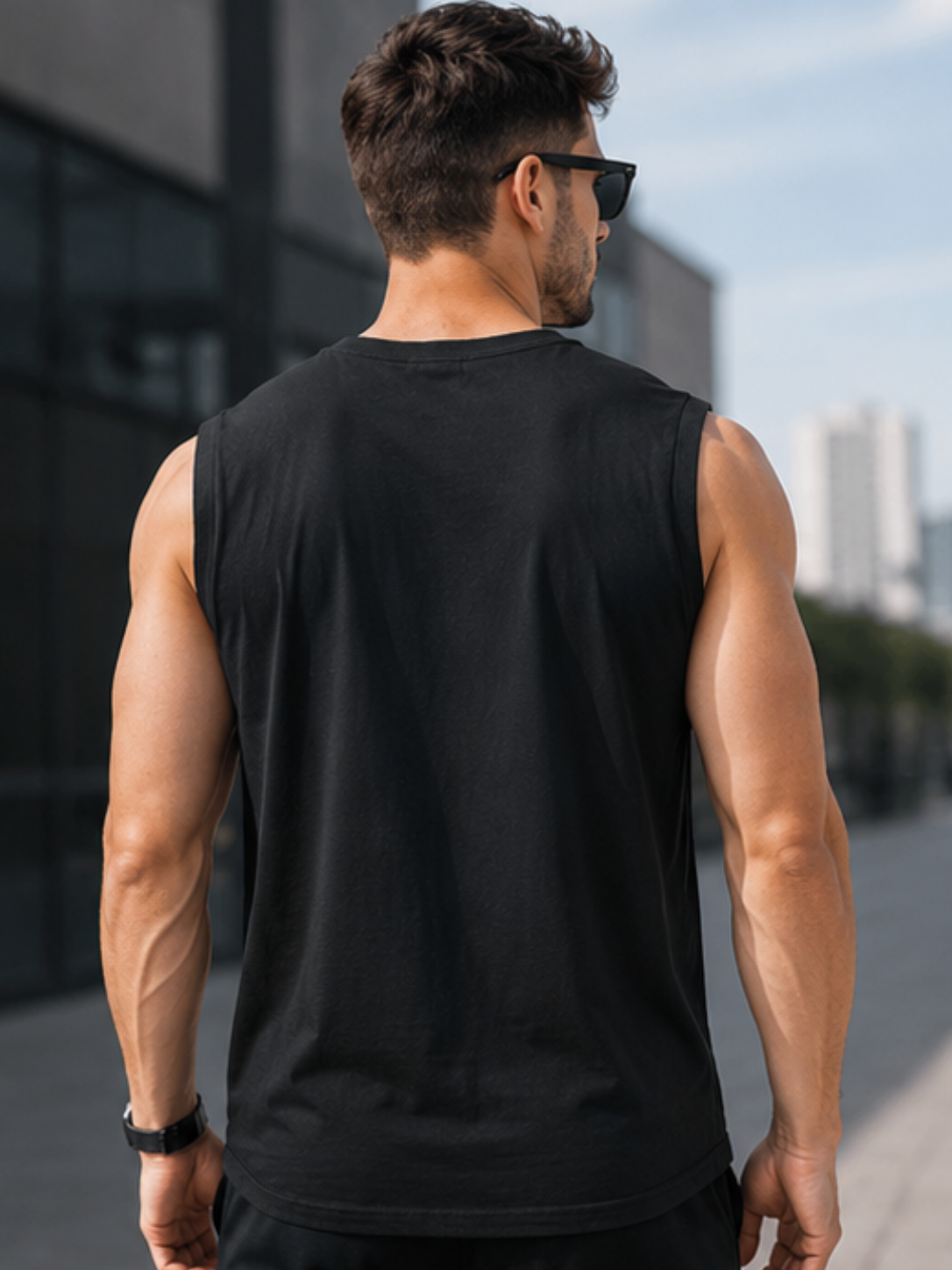 CAT Graphic Men's Sleeveless T-Shirt | Premium Cotton Streetwear & Lifestyle Tank Top - Image 4