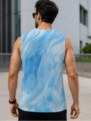 MAAKO Ocean Flow AOP Men's Sleeveless T-Shirt