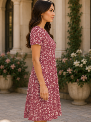 Female AOP A Line Dress