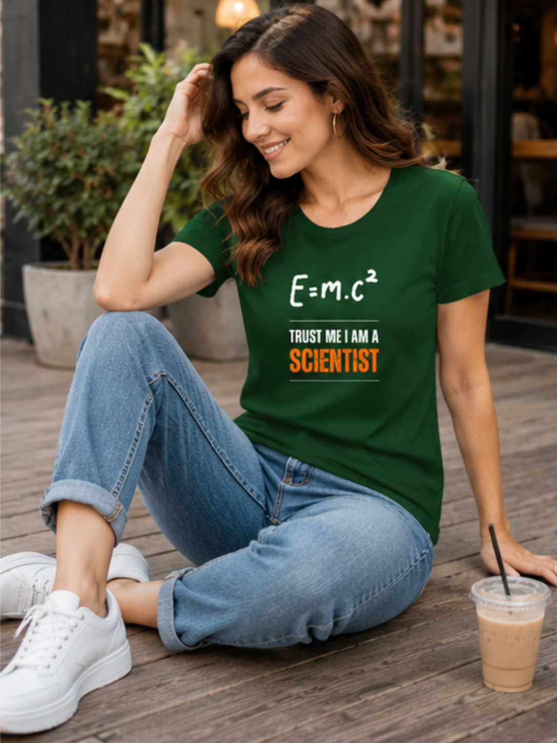 E=mc² Scientist Mode Women’s Classic T-Shirt - Image 4