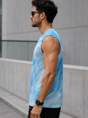 MAAKO Ocean Flow AOP Men's Sleeveless T-Shirt