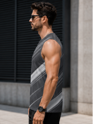 MAAKO Shadow Velocity AOP Men's Sleeveless T-Shirt