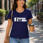My Dad My Hero Classic Tee- Graphic T-Shirt - Royal Blue