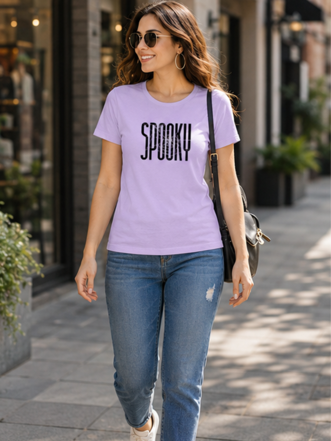 Spooky Mood Oversized Graphic Women’s T-Shirt