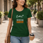 E=mc² Scientist Mode Women’s Classic T-Shirt - Bottle Green