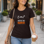 E=mc² Scientist Mode Women’s Classic T-Shirt - Charcoal Melange