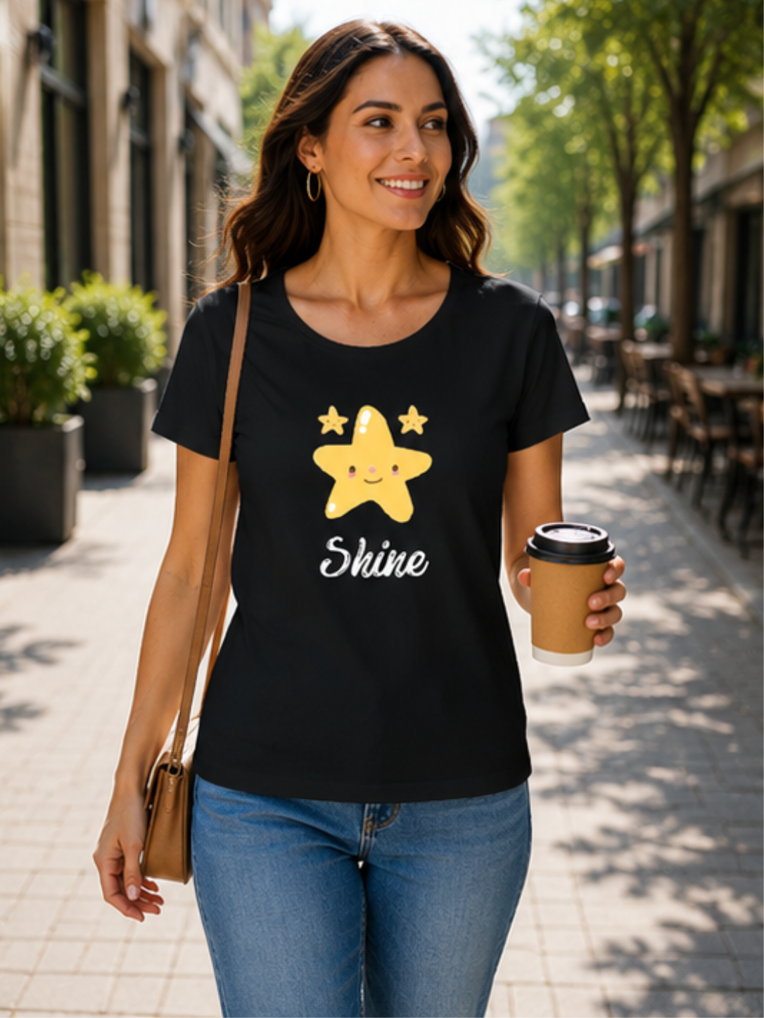 Women’s Motivational T-Shirt – Cute Shine Design Apparel - Image 3