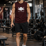 404 NOT FOUND Men's Sleeveless T-Shirt | Premium Cotton Streetwear & Lifestyle Tank Top - Maroon