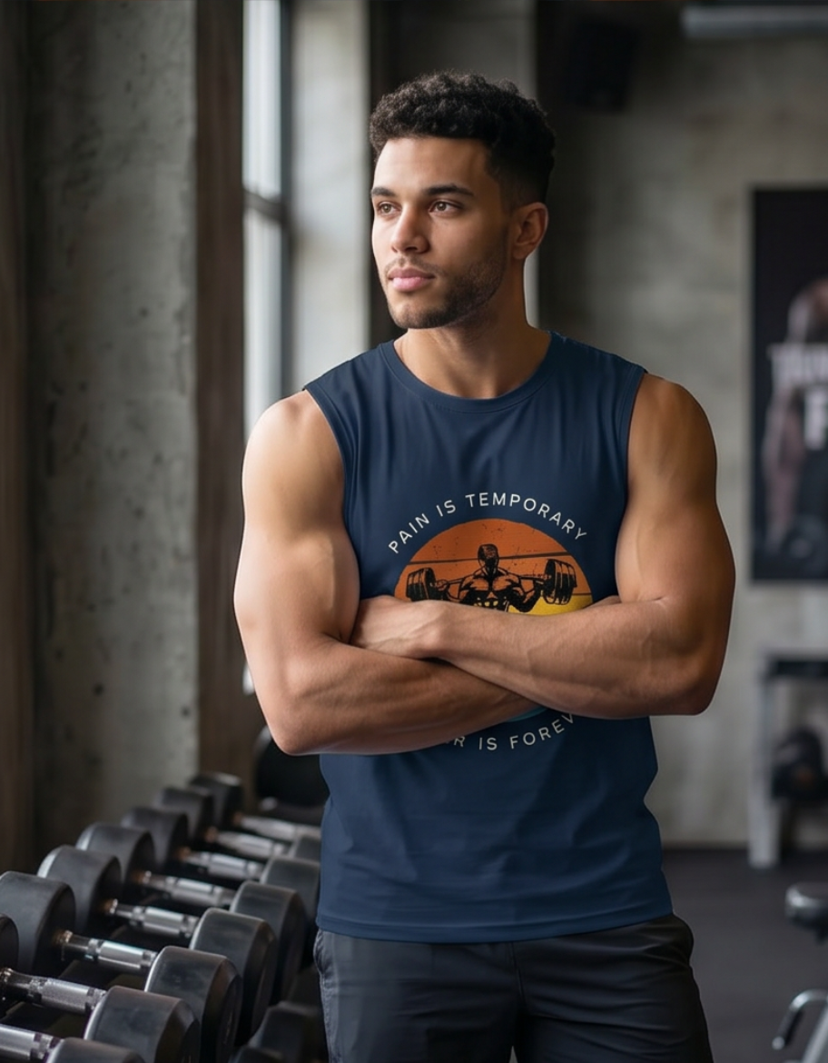 Male Sleeveless T-Shirt - Image 4