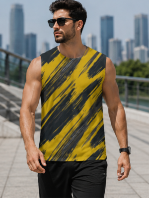 MAAKO Urban Velocity AOP Men's Sleeveless T-Shirt