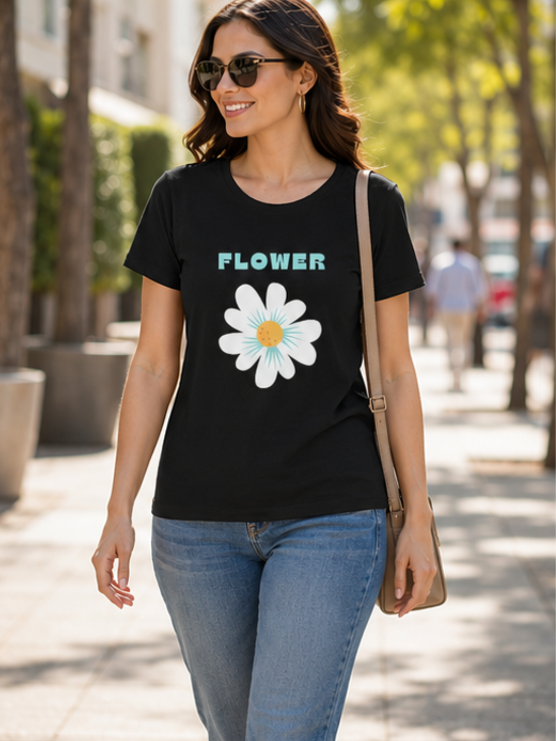 Flower Charm Cotton Tee