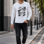 Anime Vision Graphic Full Sleeve T-Shirt – Premium Cotton Streetwear Edition - White