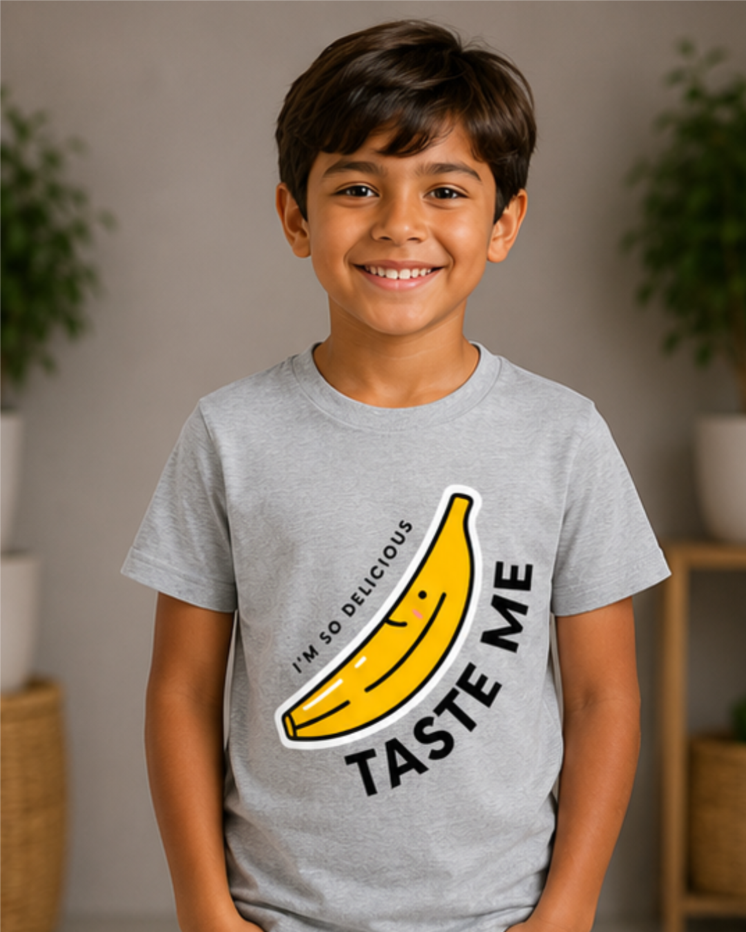 Taste Me Banana Graphic Crew Neck T-Shirt