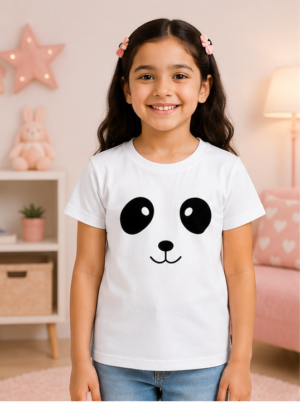 Panda Pop Girls Crew Neck T-Shirt