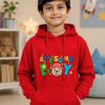 Awesome Buddy Kids Hoodie - Red