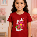 Just Love Girls Crew Neck T-Shirt - Red
