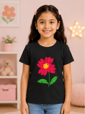 Bloom Pop Girls Crew Neck T-Shirt